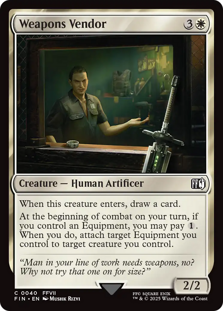 Weapons Vendor [FINAL FANTASY] | Card Merchant Takapuna