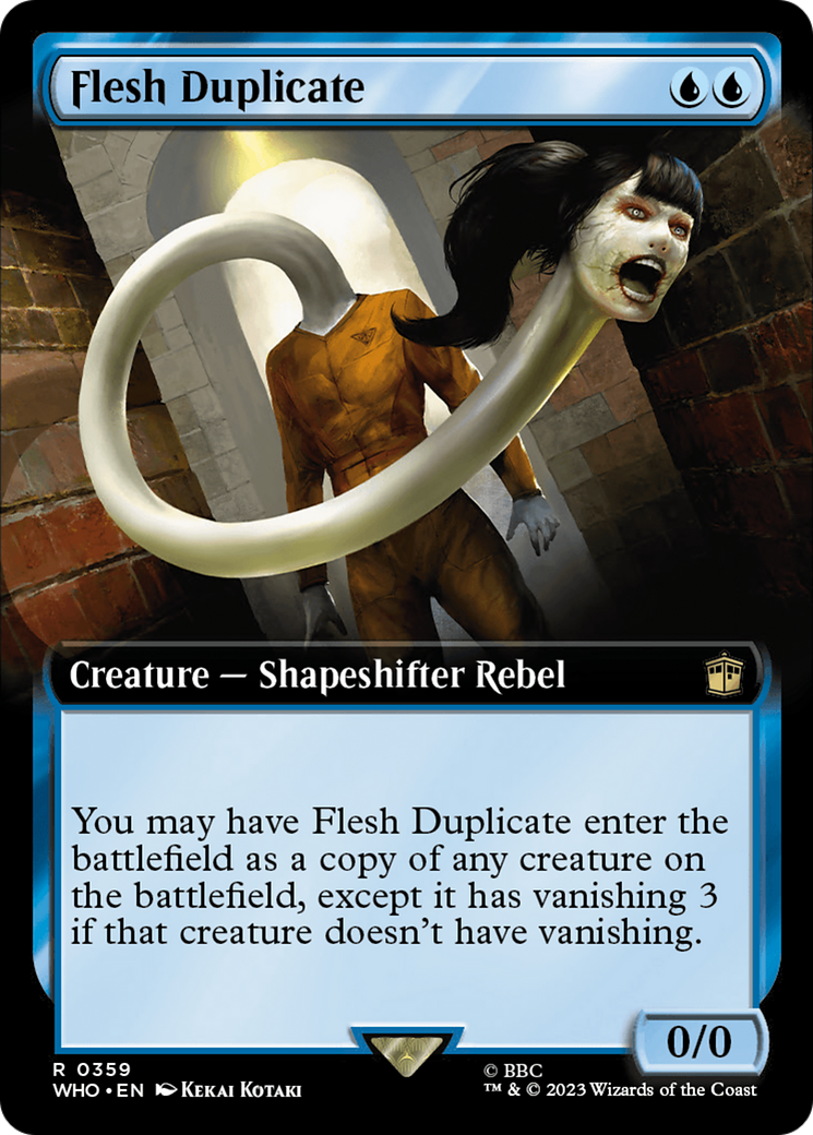 Flesh Duplicate (Extended Art) [Doctor Who] | Card Merchant Takapuna