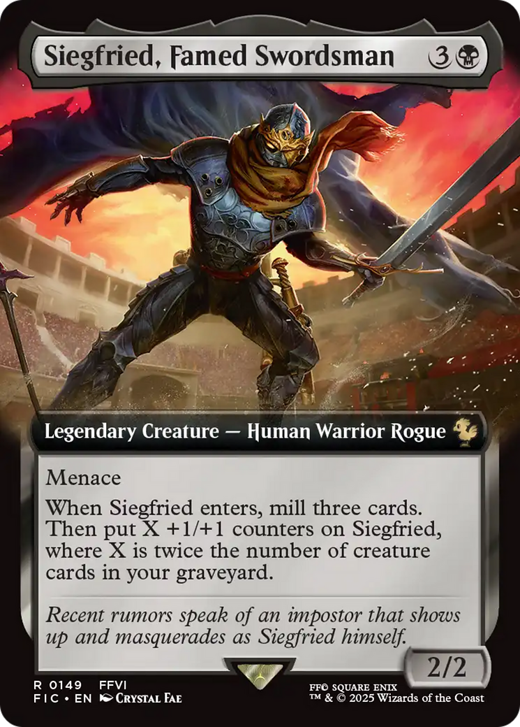 Siegfried, Famed Swordsman (Extended Art) [FINAL FANTASY Commander] | Card Merchant Takapuna