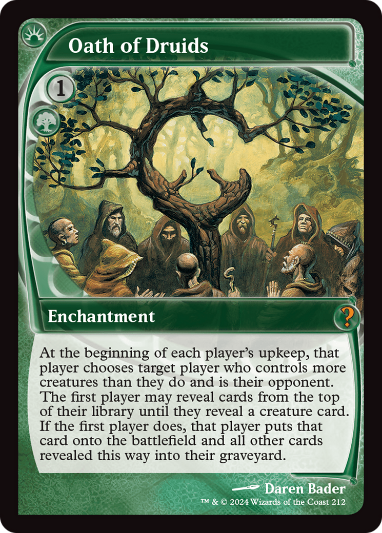 Oath of Druids (Future Sight) [Mystery Booster 2] | Card Merchant Takapuna