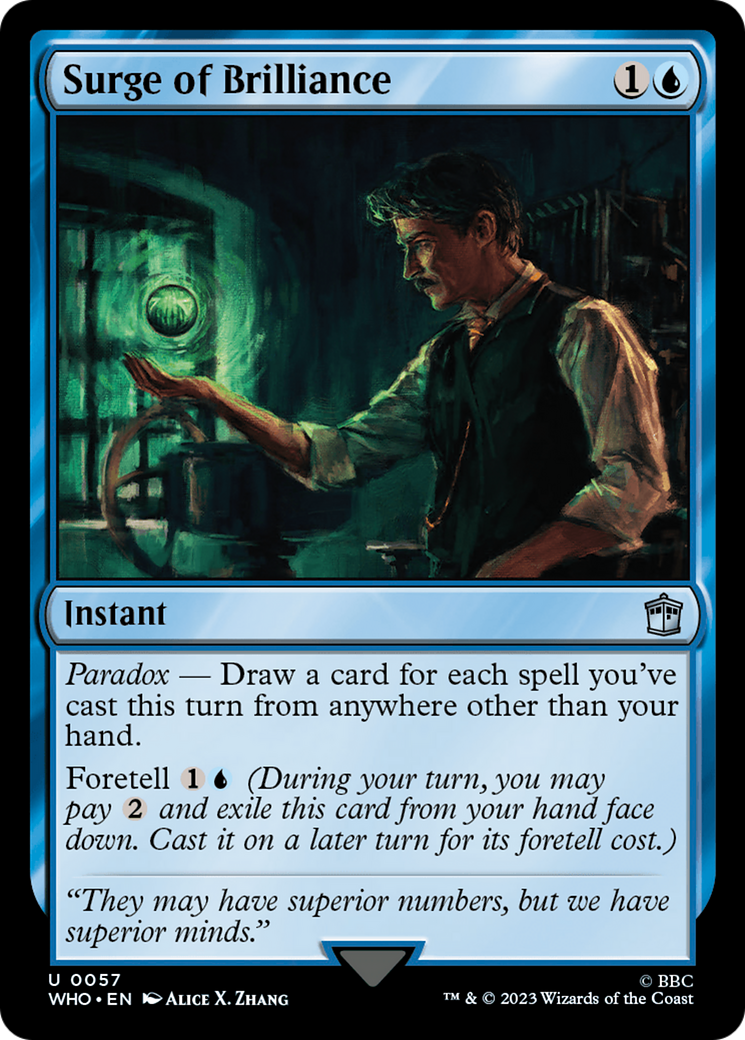Surge of Brilliance [Doctor Who] | Card Merchant Takapuna