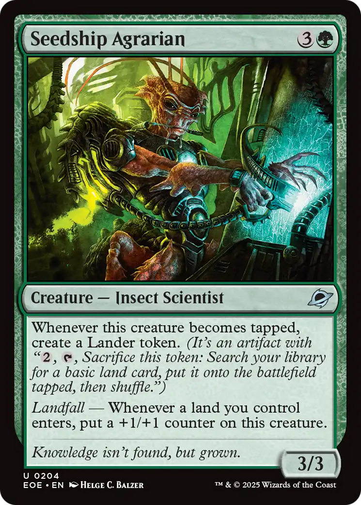 Seedship Agrarian [Edge of Eternities] | Card Merchant Takapuna
