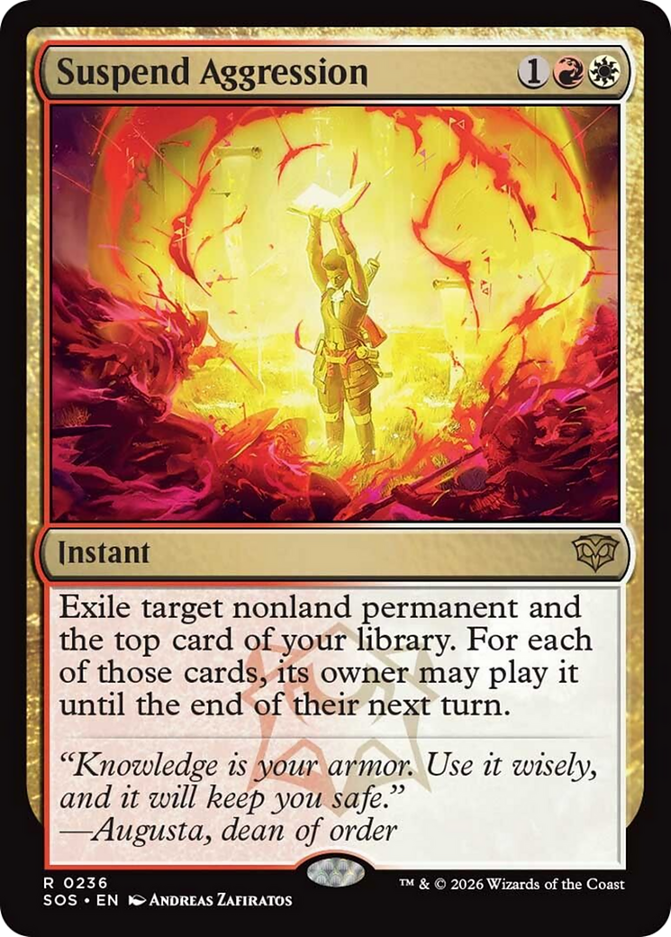 Suspend Aggression [Secrets of Strixhaven] | Card Merchant Takapuna