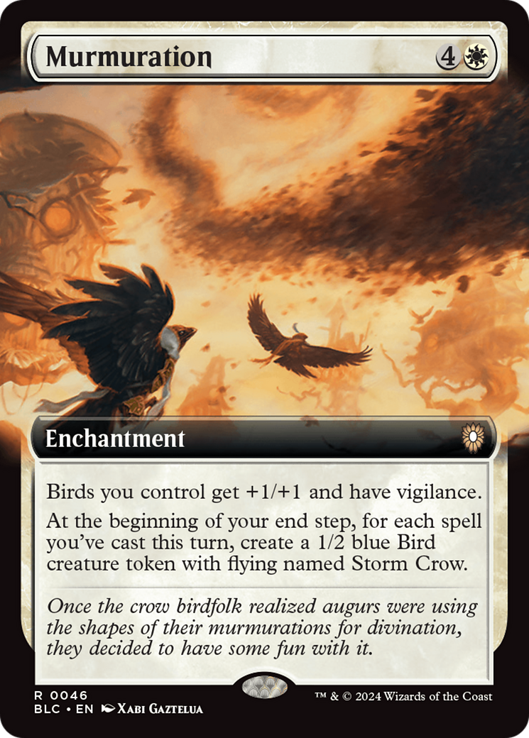 Murmuration (Extended Art) [Bloomburrow Commander] | Card Merchant Takapuna