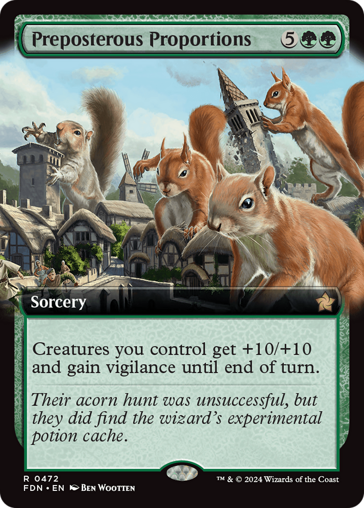 Preposterous Proportions (Extended Art) [Foundations] | Card Merchant Takapuna
