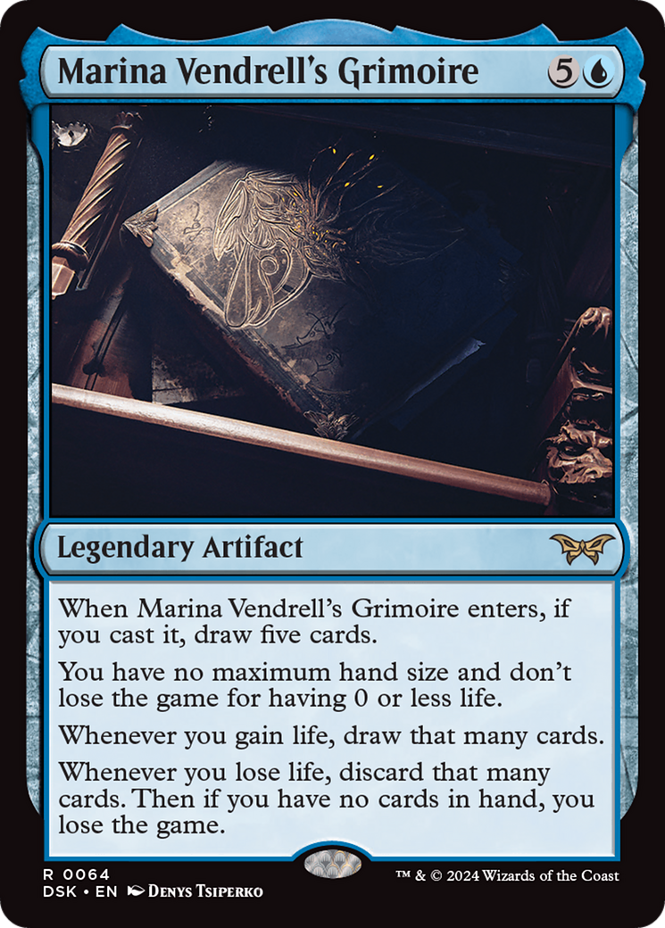Marina Vendrell's Grimoire [Duskmourn: House of Horror] | Card Merchant Takapuna