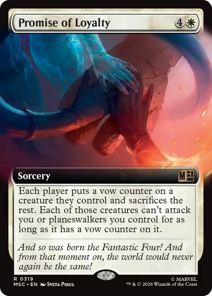 Promise of Loyalty (Extended Art) [Marvel Super Heroes Commander] | Card Merchant Takapuna