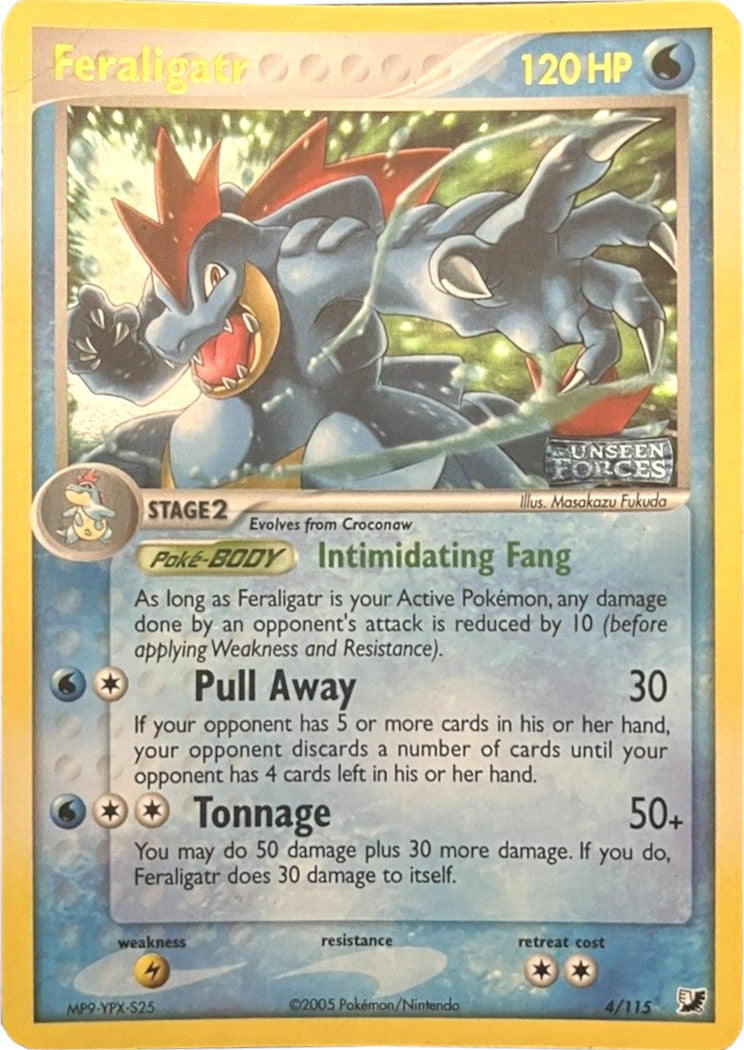 Feraligatr (4/115) (Stamped) [EX: Unseen Forces] | Card Merchant Takapuna