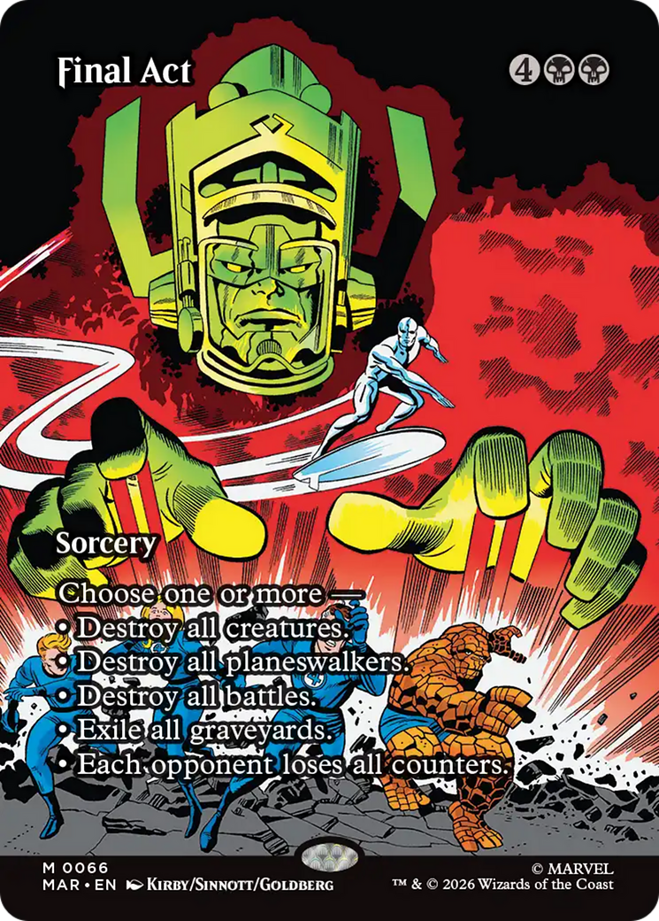 Final Act (Borderless) [Marvel Universe: Eternal-Legal] | Card Merchant Takapuna