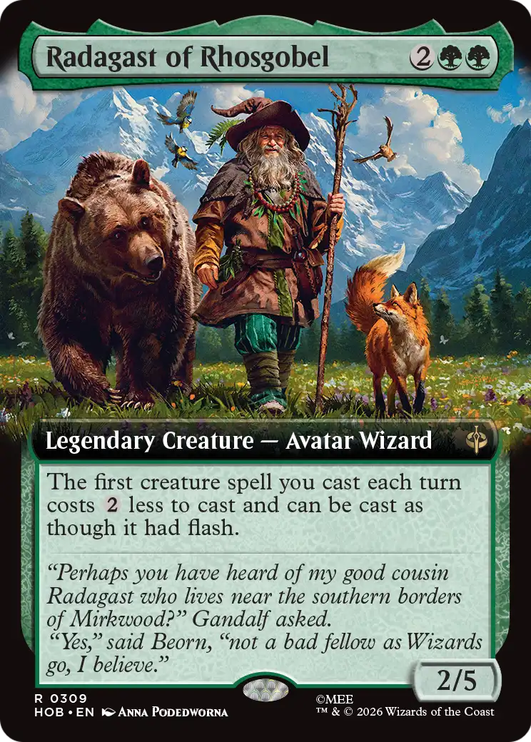 Radagast of Rhosgobel (Extended Art) [The Hobbit] | Card Merchant Takapuna
