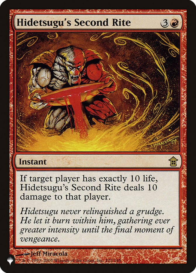 Hidetsugu's Second Rite [The List] | Card Merchant Takapuna