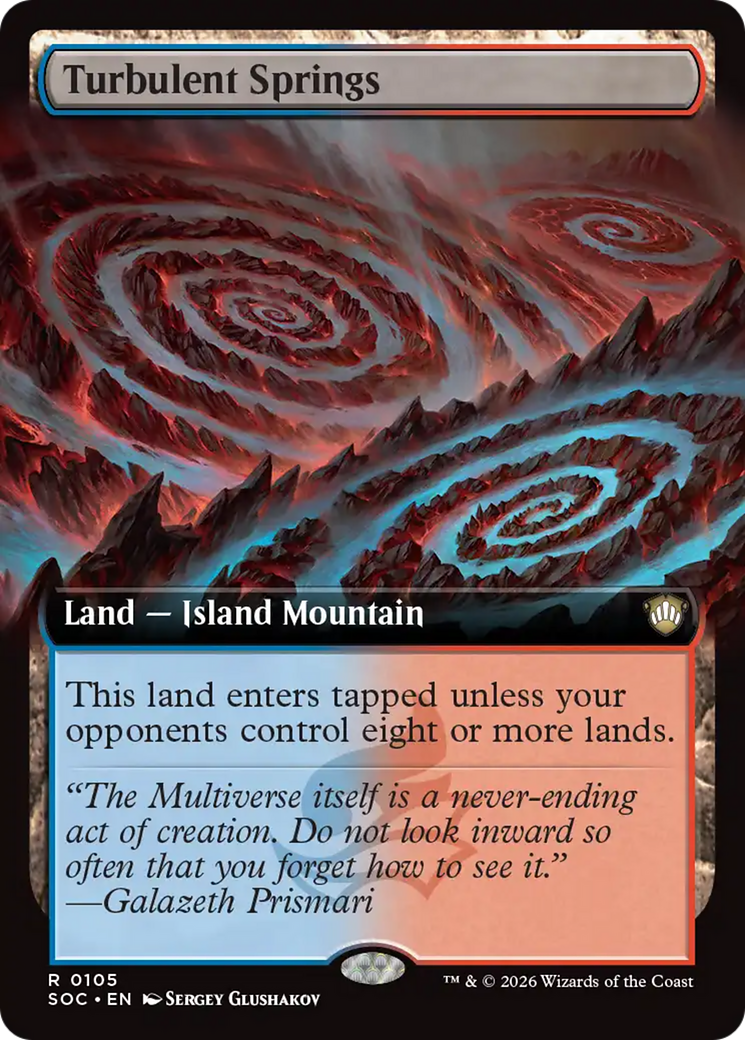 Turbulent Springs (Extended Art) [Secrets of Strixhaven Commander] | Card Merchant Takapuna
