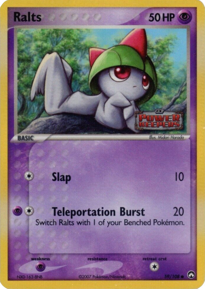 Ralts (59/108) (Stamped) [EX: Power Keepers] | Card Merchant Takapuna