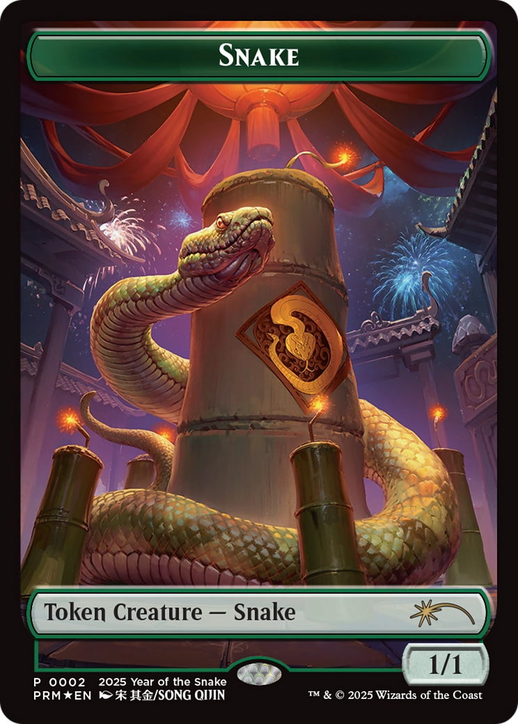 Snake Token (Year of the Snake 2025) [Standard Showdown Promos] | Card Merchant Takapuna
