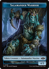 Salamander Warrior // Zombie Druid Double-Sided Token [Tarkir: Dragonstorm Commander Tokens] | Card Merchant Takapuna