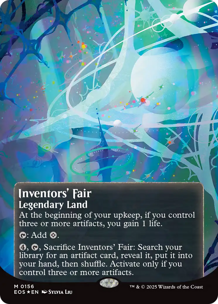 Inventors' Fair (0156) (Borderless) (Galaxy Foil) [Edge of Eternities: Stellar Sights] | Card Merchant Takapuna