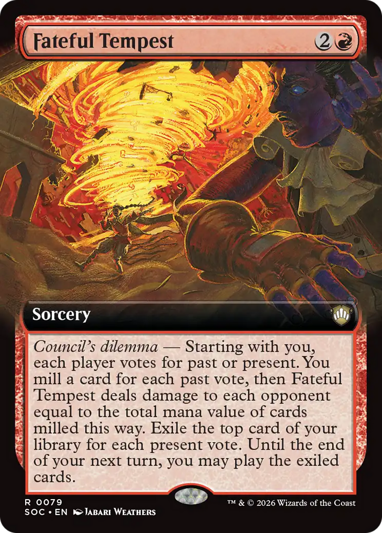 Fateful Tempest (Extended Art) [Secrets of Strixhaven Commander] | Card Merchant Takapuna
