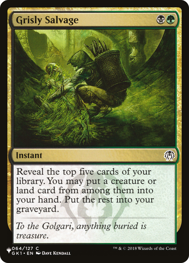 Grisly Salvage [The List] | Card Merchant Takapuna