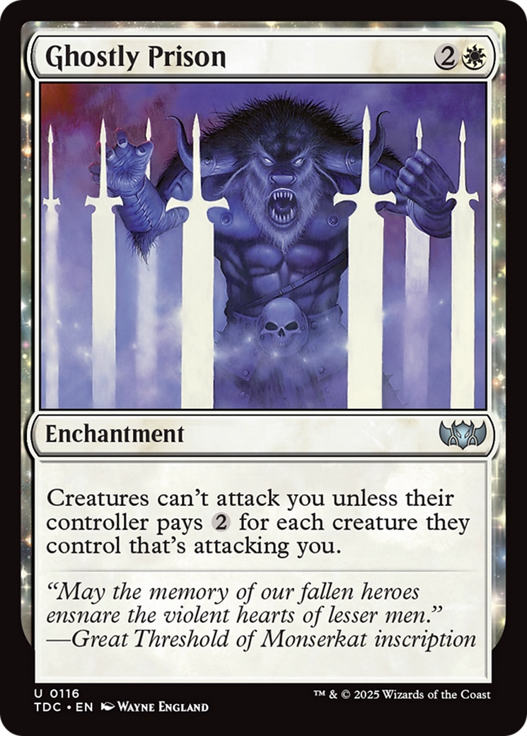 Ghostly Prison [Tarkir: Dragonstorm Commander] | Card Merchant Takapuna