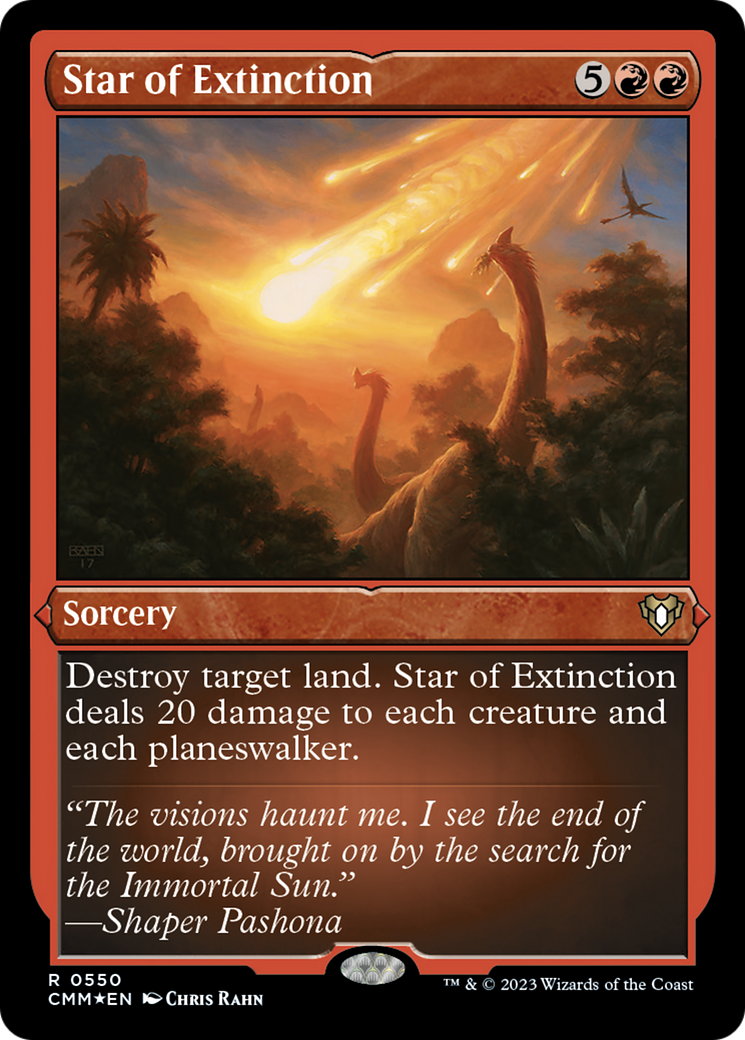 Star of Extinction (Foil Etched) [Commander Masters] | Card Merchant Takapuna