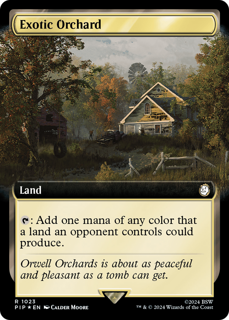 Exotic Orchard (Extended Art) (Surge Foil) [Fallout] | Card Merchant Takapuna