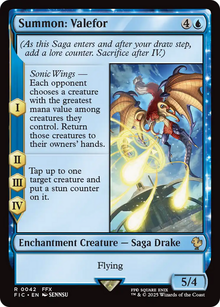 Summon: Valefor [FINAL FANTASY Commander] | Card Merchant Takapuna