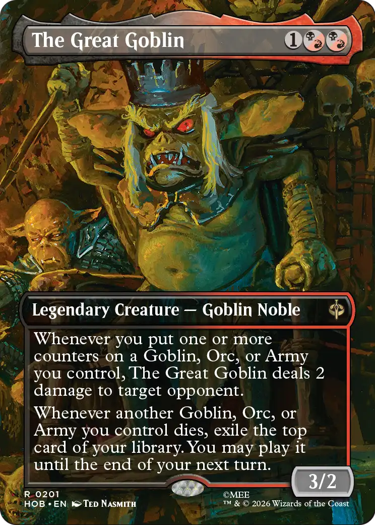 The Great Goblin (Borderless) [The Hobbit] | Card Merchant Takapuna