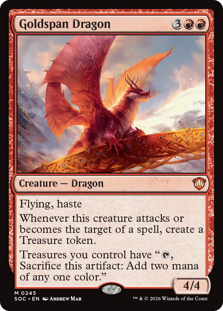 Goldspan Dragon [Secrets of Strixhaven Commander] | Card Merchant Takapuna