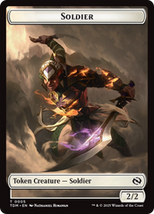 Soldier (0004) // Soldier (0005) Double-Sided Token [Tarkir: Dragonstorm Tokens] | Card Merchant Takapuna