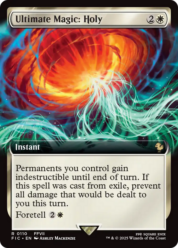Ultimate Magic: Holy (Extended Art) [FINAL FANTASY Commander] | Card Merchant Takapuna