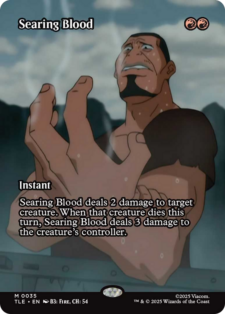 Searing Blood (Borderless) [Avatar: The Last Airbender: Eternal-Legal] | Card Merchant Takapuna