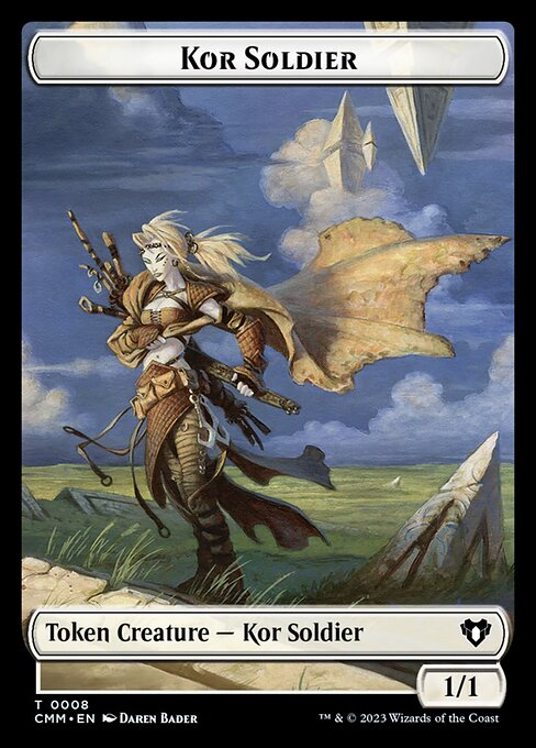 Eldrazi // Kor Soldier Double-Sided Token [Commander Masters Tokens] | Card Merchant Takapuna