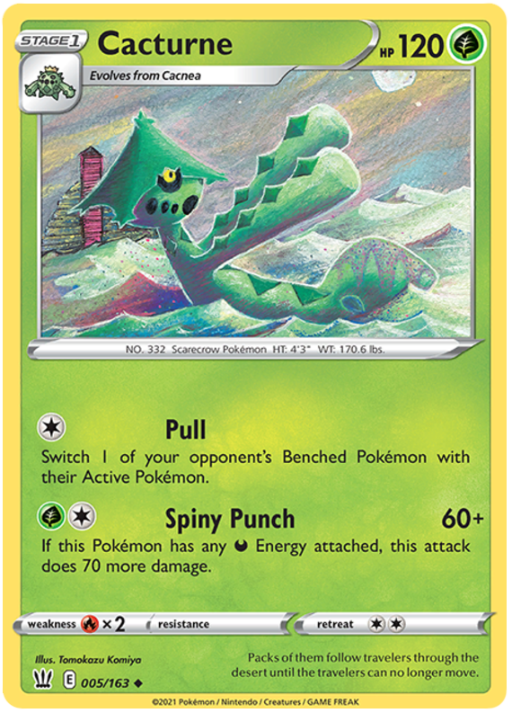 Cacturne (005/163) [Sword & Shield: Battle Styles] | Card Merchant Takapuna