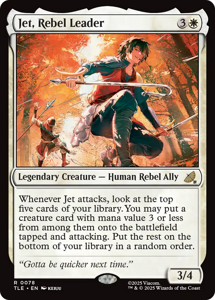 Jet, Rebel Leader [Avatar: The Last Airbender: Eternal-Legal] | Card Merchant Takapuna