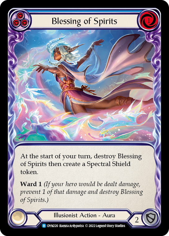 Blessing of Spirits (Blue) [DYN220] (Dynasty) | Card Merchant Takapuna