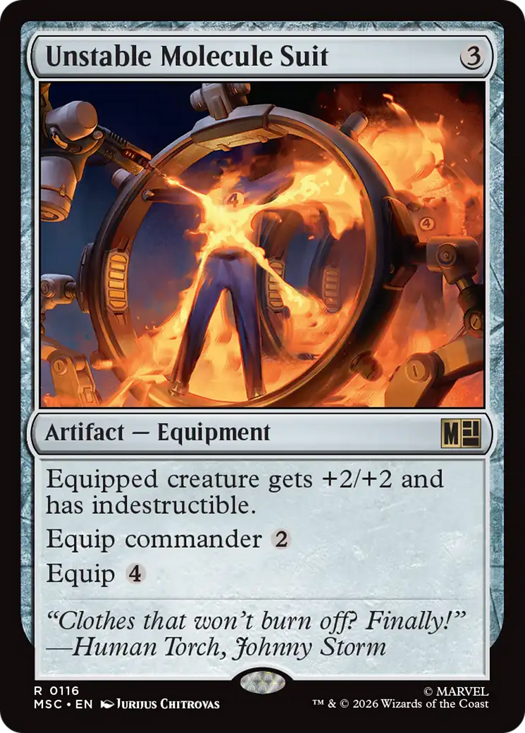 Unstable Molecule Suit (Surge Foil) [Marvel Super Heroes Commander] | Card Merchant Takapuna
