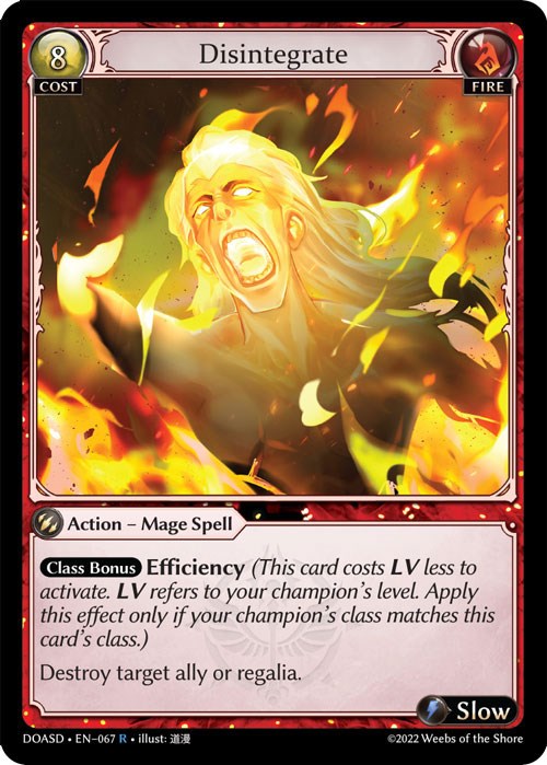 Disintegrate (067) [Dawn of Ashes: Starter Decks] | Card Merchant Takapuna
