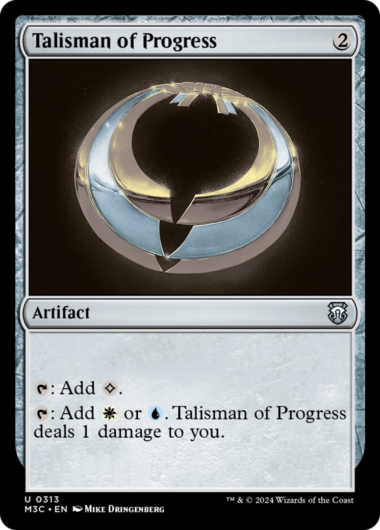 Talisman of Progress (Ripple Foil) [Modern Horizons 3 Commander] | Card Merchant Takapuna