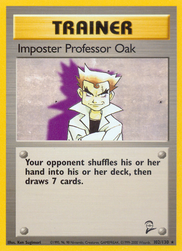 Imposter Professor Oak (102/130) [Base Set 2] | Card Merchant Takapuna