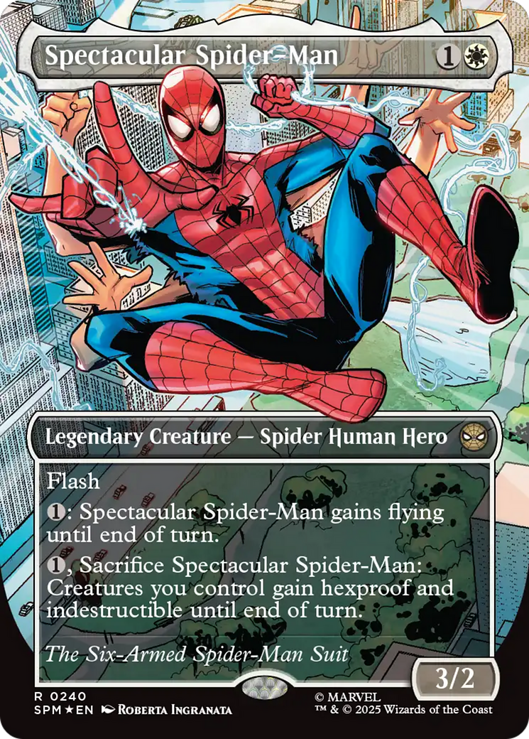 Spectacular Spider-Man (0240) (Borderless) (Textured Foil) [Marvel's Spider-Man]