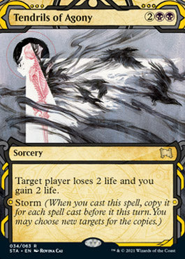 Tendrils of Agony (Foil Etched) [Strixhaven: Mystical Archive] | Card Merchant Takapuna