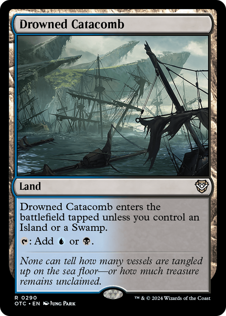 Drowned Catacomb [Outlaws of Thunder Junction Commander] | Card Merchant Takapuna