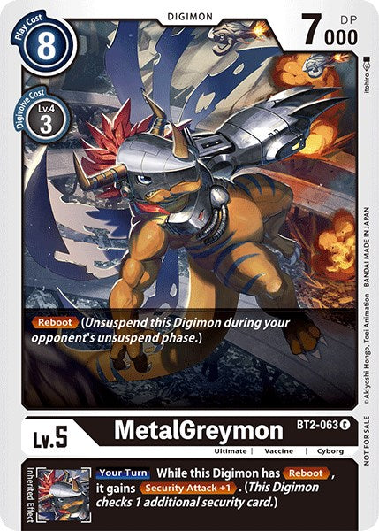 MetalGreymon [BT2-063] (Official Tournament Pack Vol.3) [Release Special Booster Promos] | Card Merchant Takapuna