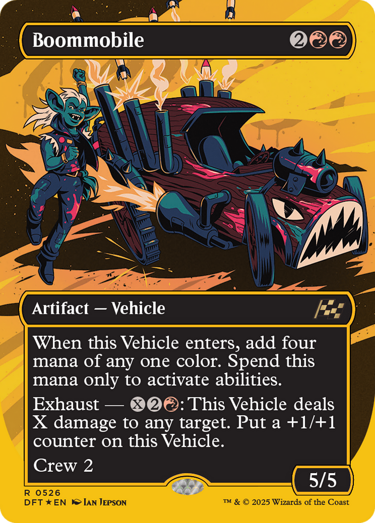 Boommobile (Borderless) (First-Place Foil) [Aetherdrift] | Card Merchant Takapuna