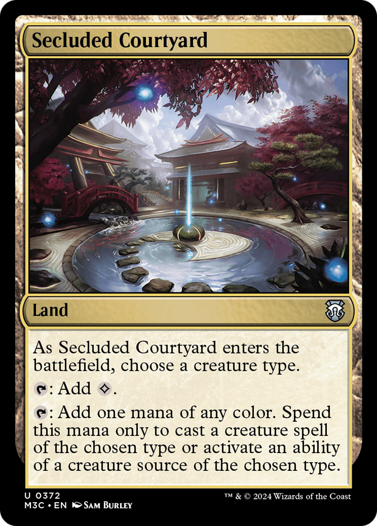 Secluded Courtyard (Ripple Foil) [Modern Horizons 3 Commander] | Card Merchant Takapuna
