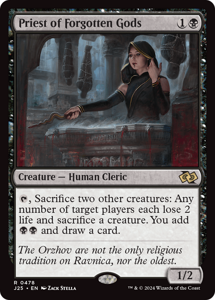 Priest of Forgotten Gods [Foundations Jumpstart] | Card Merchant Takapuna
