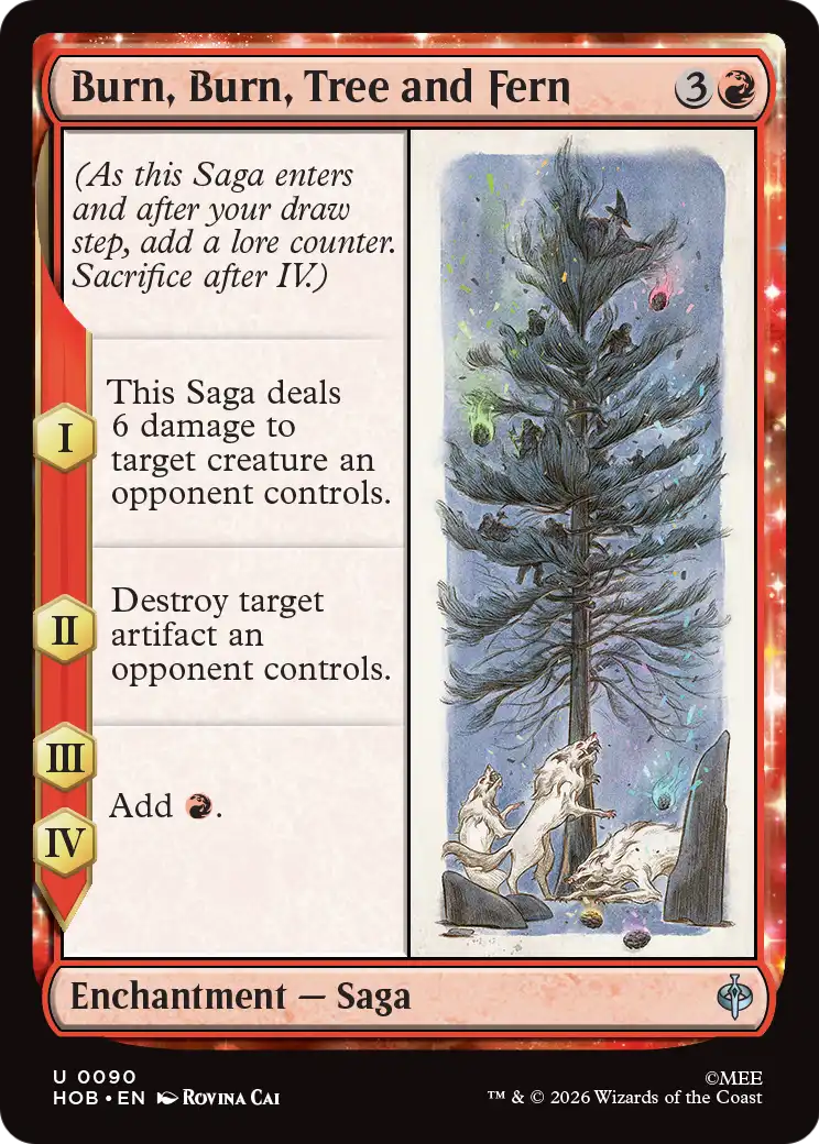 Burn, Burn, Tree and Fern [The Hobbit] | Card Merchant Takapuna
