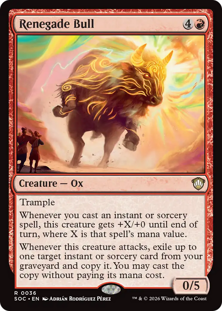 Renegade Bull [Secrets of Strixhaven Commander] | Card Merchant Takapuna