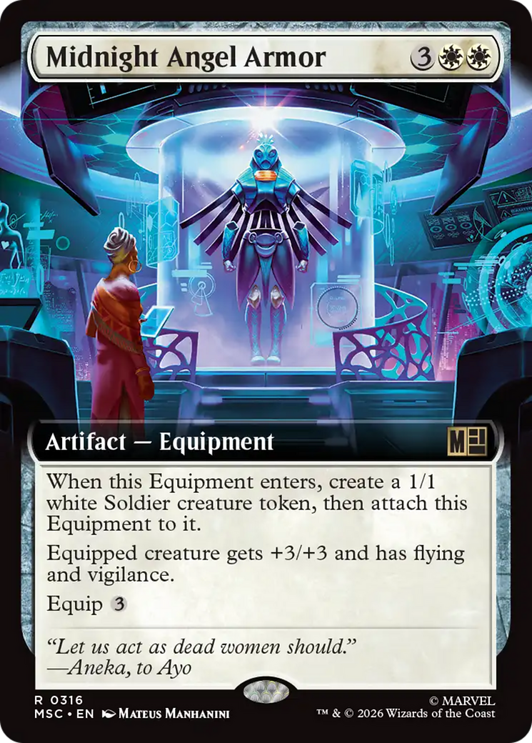 Midnight Angel Armor (Extended Art) [Marvel Super Heroes Commander] | Card Merchant Takapuna