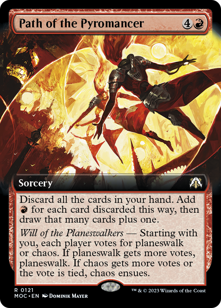 Path of the Pyromancer (Extended Art) [March of the Machine Commander] | Card Merchant Takapuna